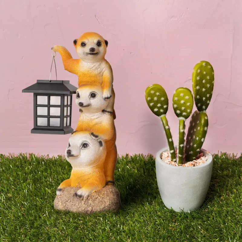 Entac Kerti Szolár Lámpa, Szurikáta, 310mm, 1db WW SMD LED