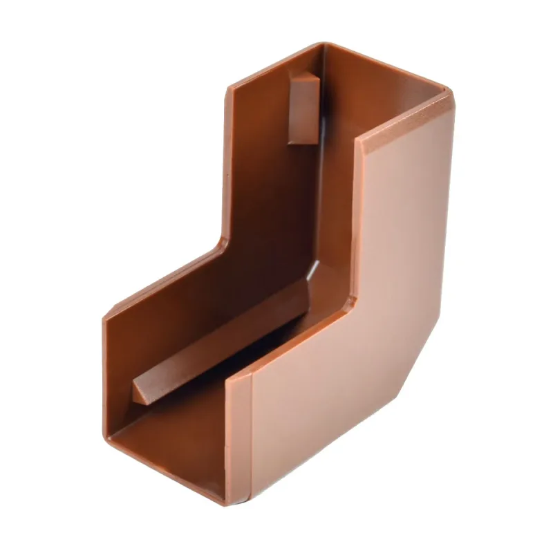 Műanyag csatorna külső sarokidom 20x20 sötét tölgy csatornához - 8626 I2