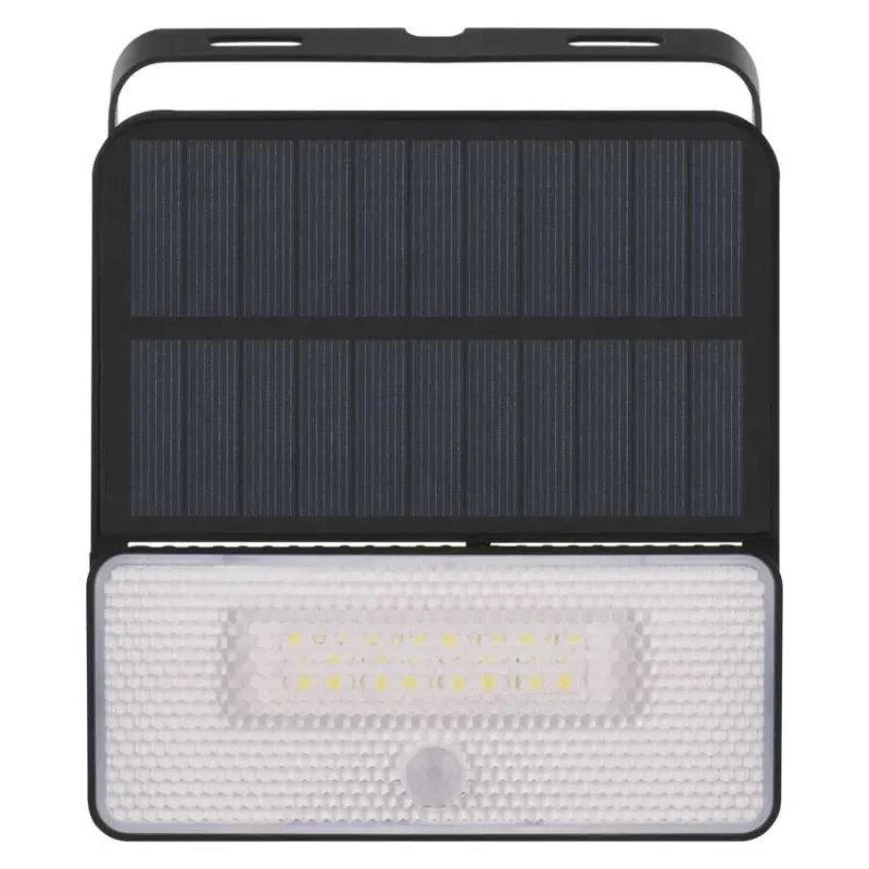 LED SOLAR reflektor hordozható SOLO, PIR, 1000lm IP54 természetes fehér - ZG121S