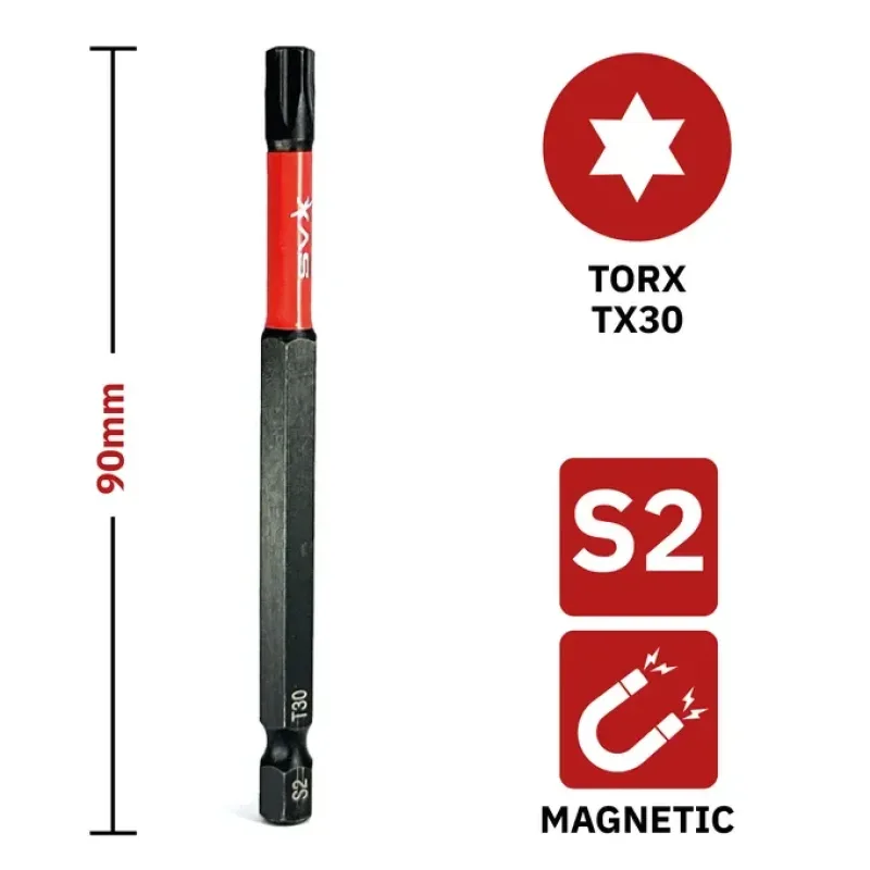 Bit mágneses TX30x90 mm - C90T30