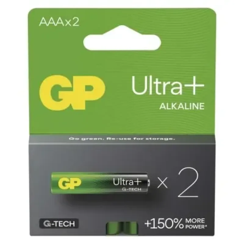 GP Ultra Plus Alkáli elem AAA 2db B03112