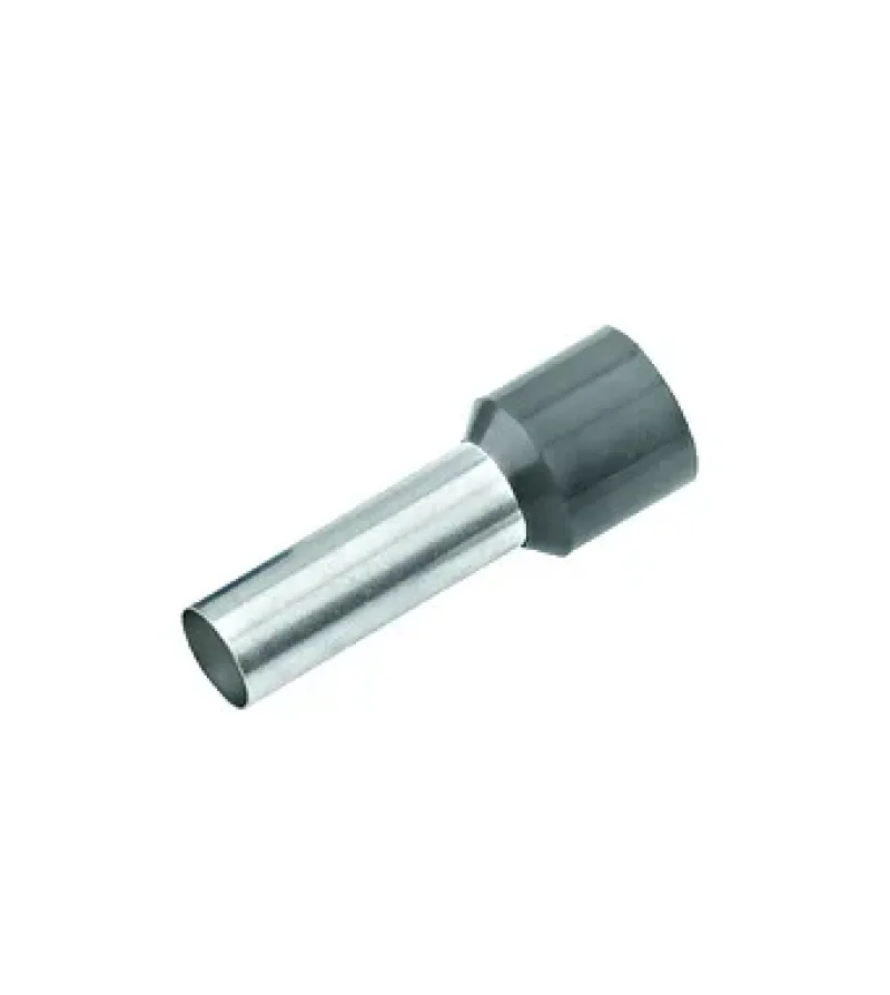 Szigetelt érvéghüvely, 4mm², hossz= 12mm, szürke - 187020