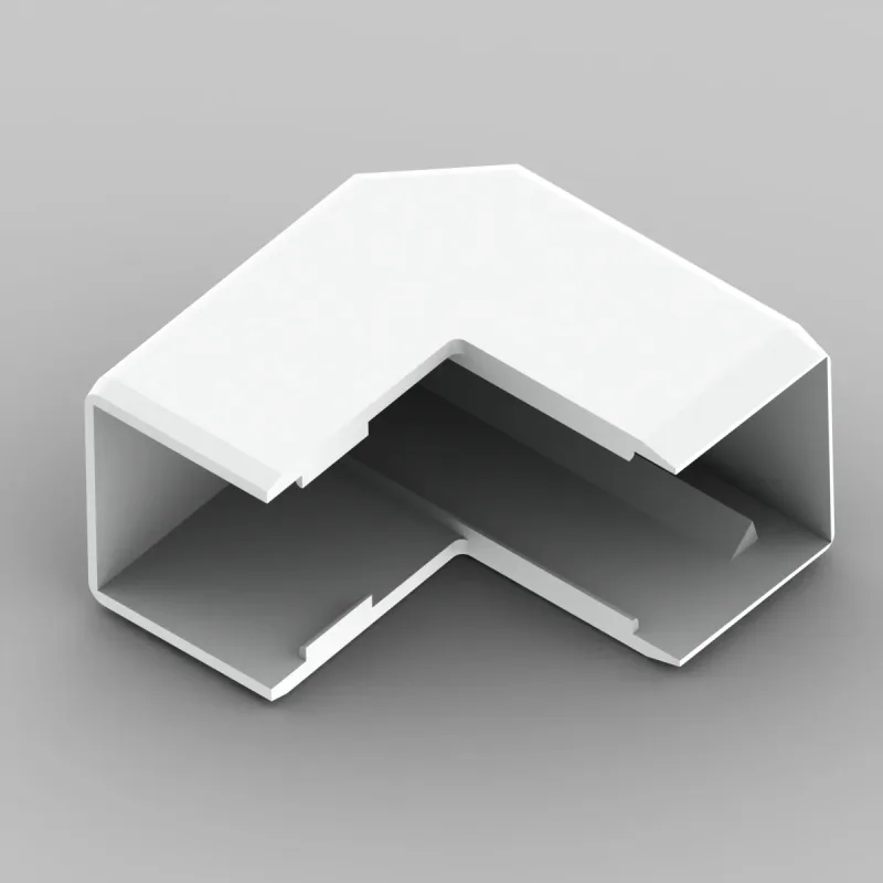 Műanyag csatorna külső sarokidom 20x20 csatornához - 8626 HB