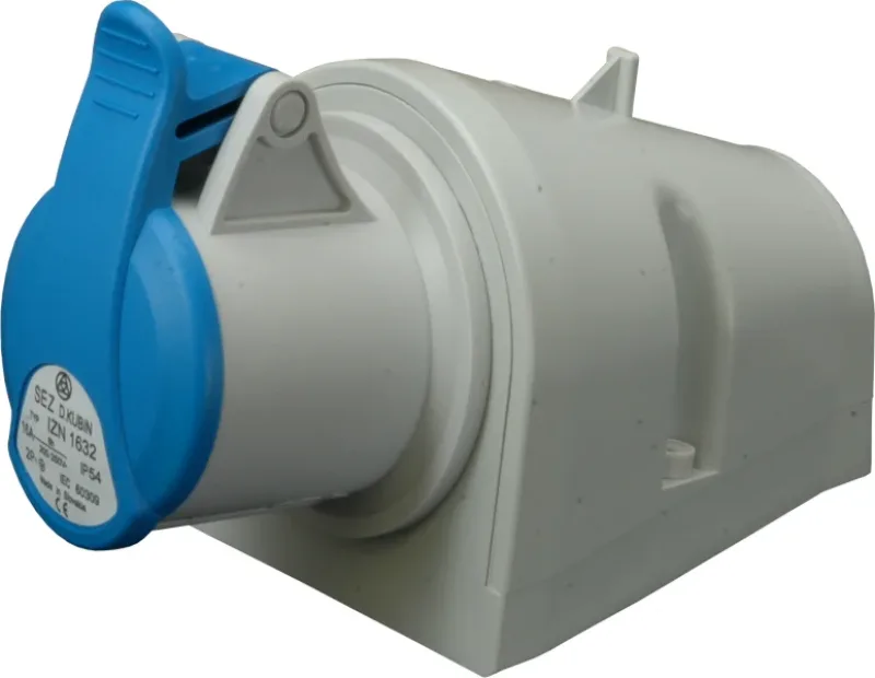 Rögzíthető ipari csatlakozóaljzat dugalj 230V 3P 16A IP44 - IZN 1632