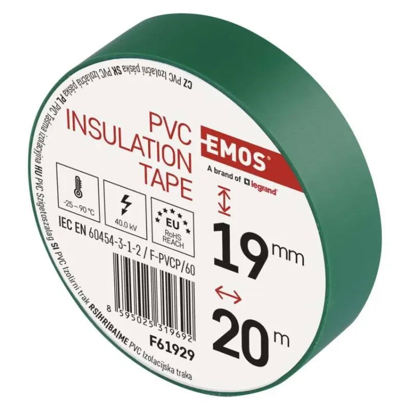 Szigetelőszalag 19/20 zöld  -  F61929