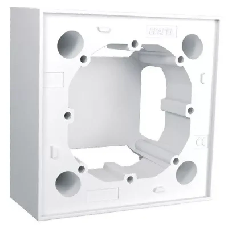Egyes, falon kívüli szerelődoboz, fehér - 10976_ABR