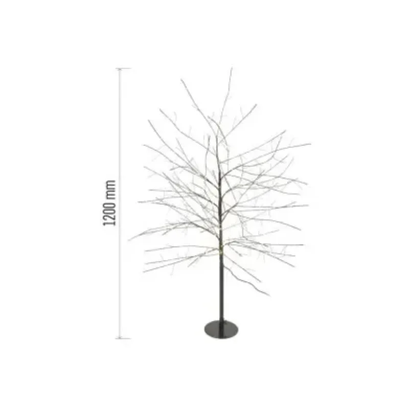LED karácsonyfa, 120 cm, kültérre és beltérre, meleg fehér