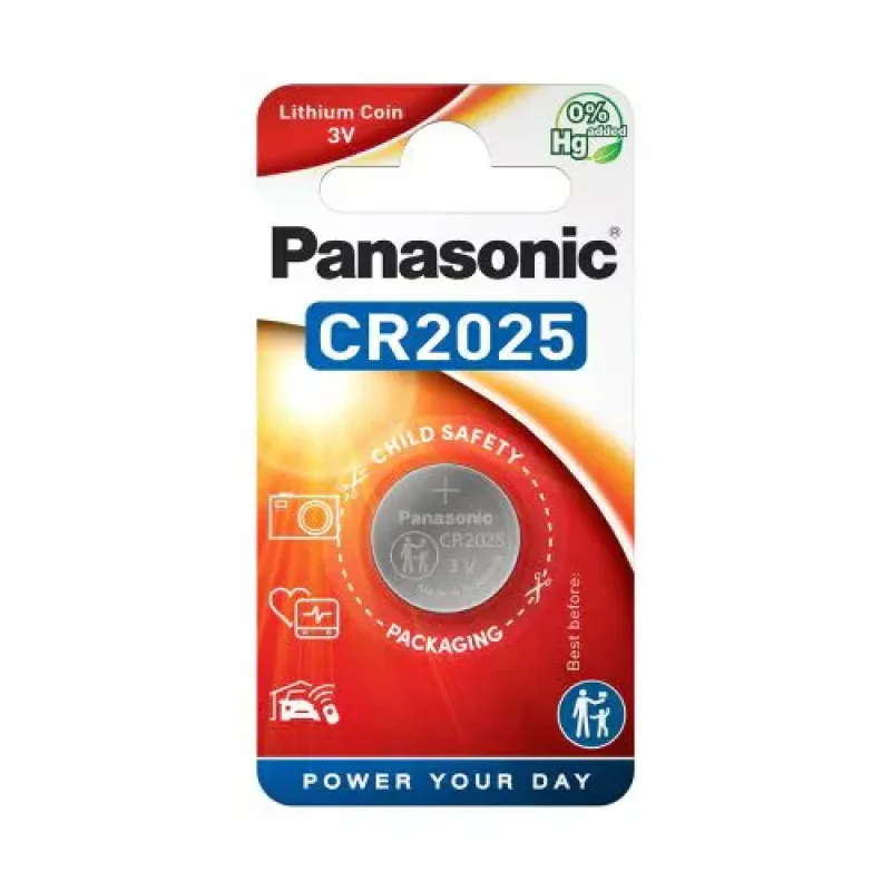 Gombelem CR2025 elem, 3V, Lítium