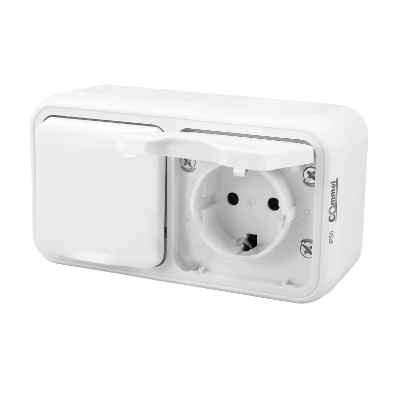 Falon kívüli dupla dugalj - 043-212