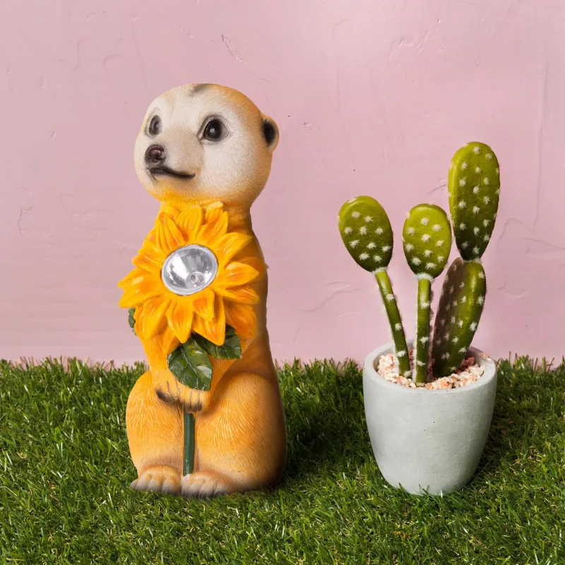 Entac Kerti Szolár Lámpa, Szurikáta, 280mm, 1db WW SMD LED