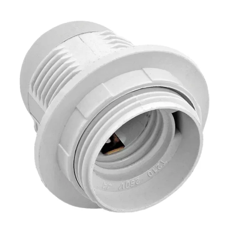 Szerelhető E27 foglalat fehér - 8839