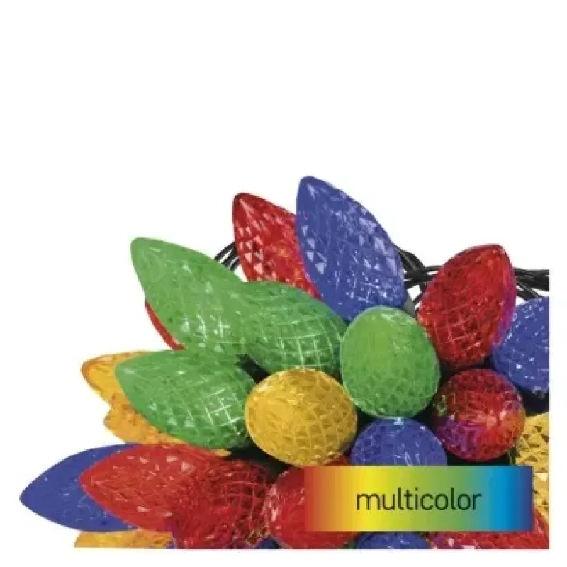 LED karácsonyi fényfüzér, színes égők, 9,8 m, multicolor, többfunkciós - D5ZM01