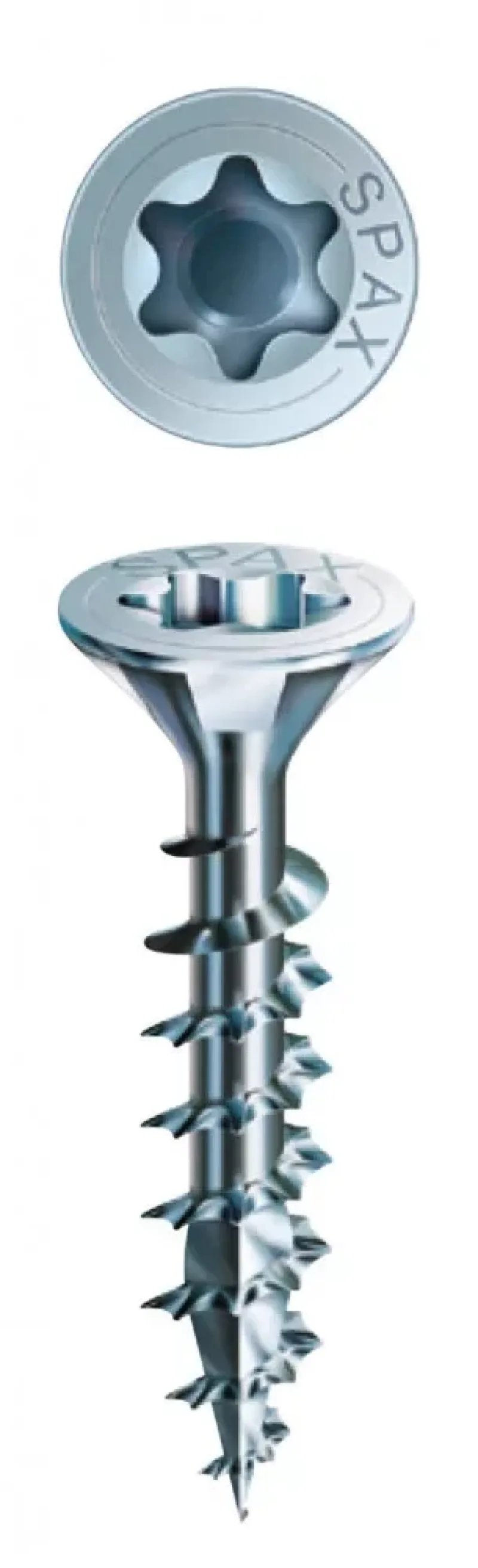 Csavar TX 4X50 süllyesztett fejű cink fehér T20  - 228976