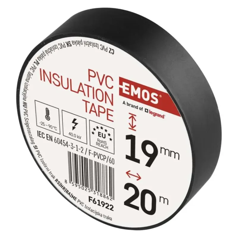 Szigetelőszalag 19/20 fekete