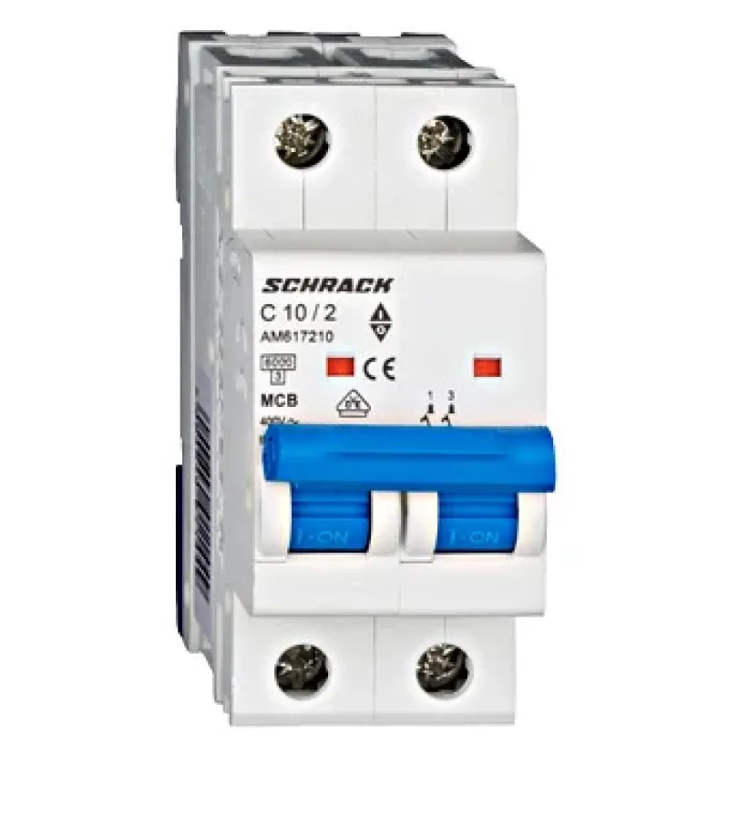 Kismegszakító AMPARO 6kA, C 10A, 2 pólusú - AM617210