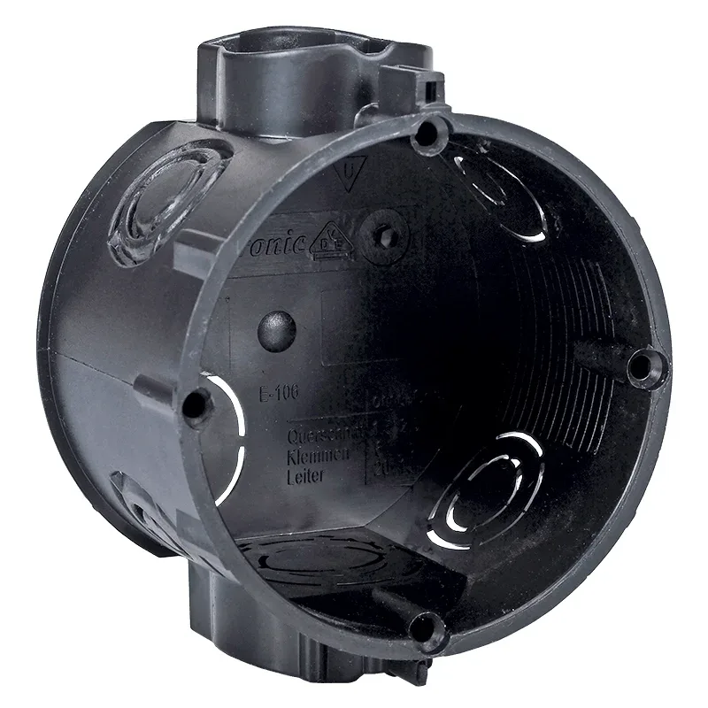 Műanyag doboz 65mm, perforált, sorolható, E-106 F-Tronic