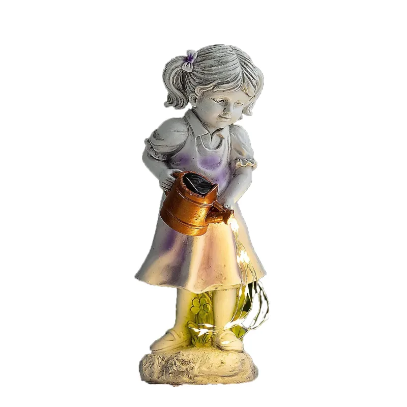 Entac Kerti Szolár Lámpa Öntöző Leányka, 250mm 15db LED