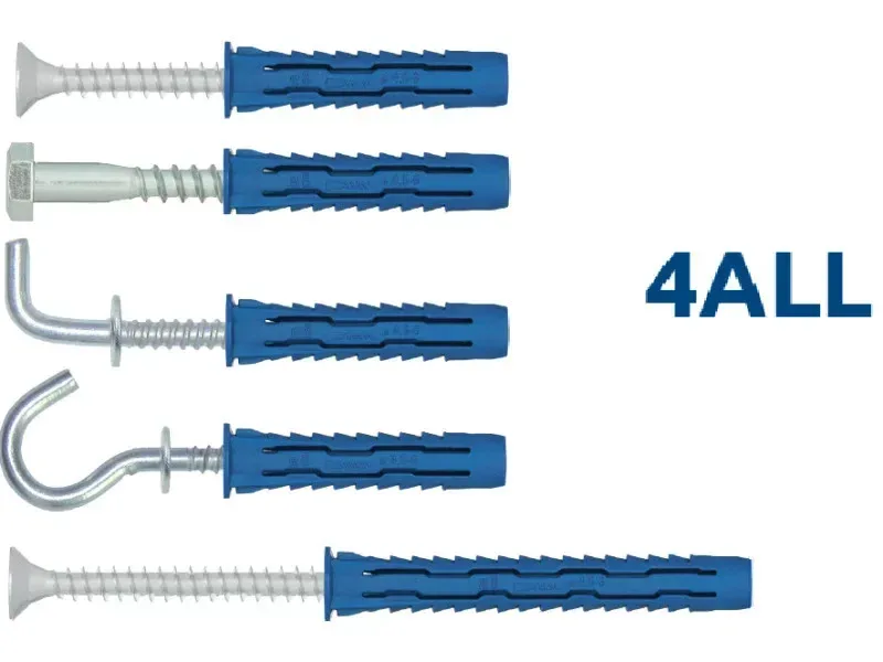 Tipli Rawlplug nagyteljesítményű univerzális nylon kék 10x50