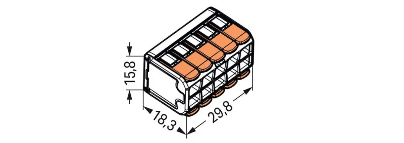 Vezeték összekötő rögzítő-leválasztókkal; minden vezetéktípushoz; max. 4 mm²; 10 vezeték