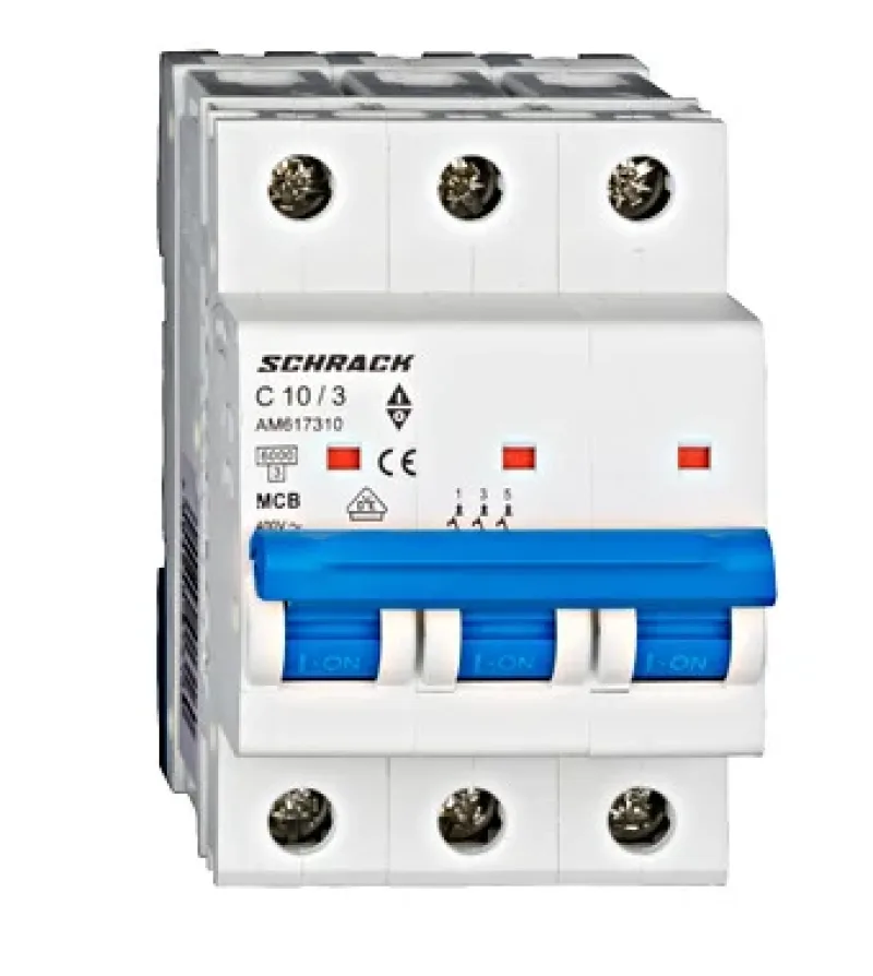 Kismegszakító AMPARO 6kA, C 10A, 3 pólusú - AM617310