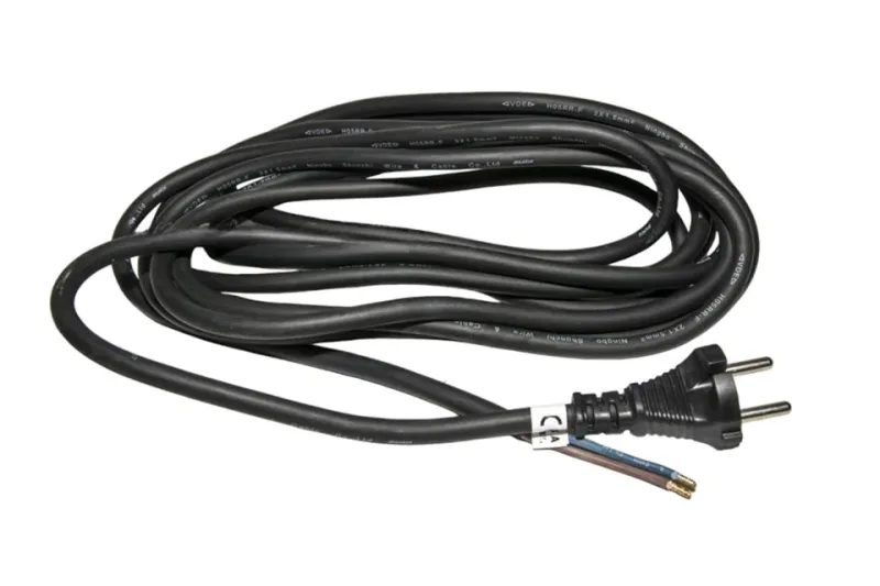 Tápkábel H05RR-F 2x1 3m Egyenes csatlakozóval