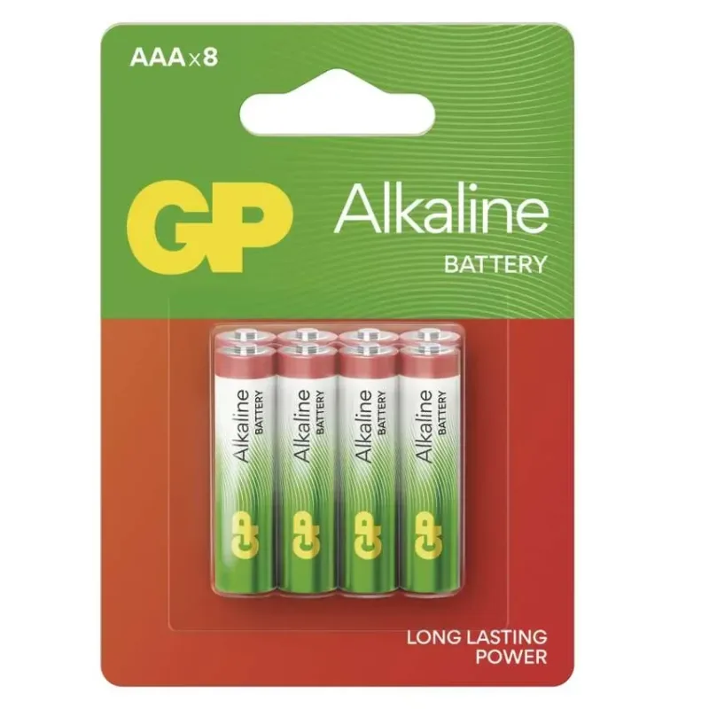 Alkaline elem LR03 (AAA), 8db