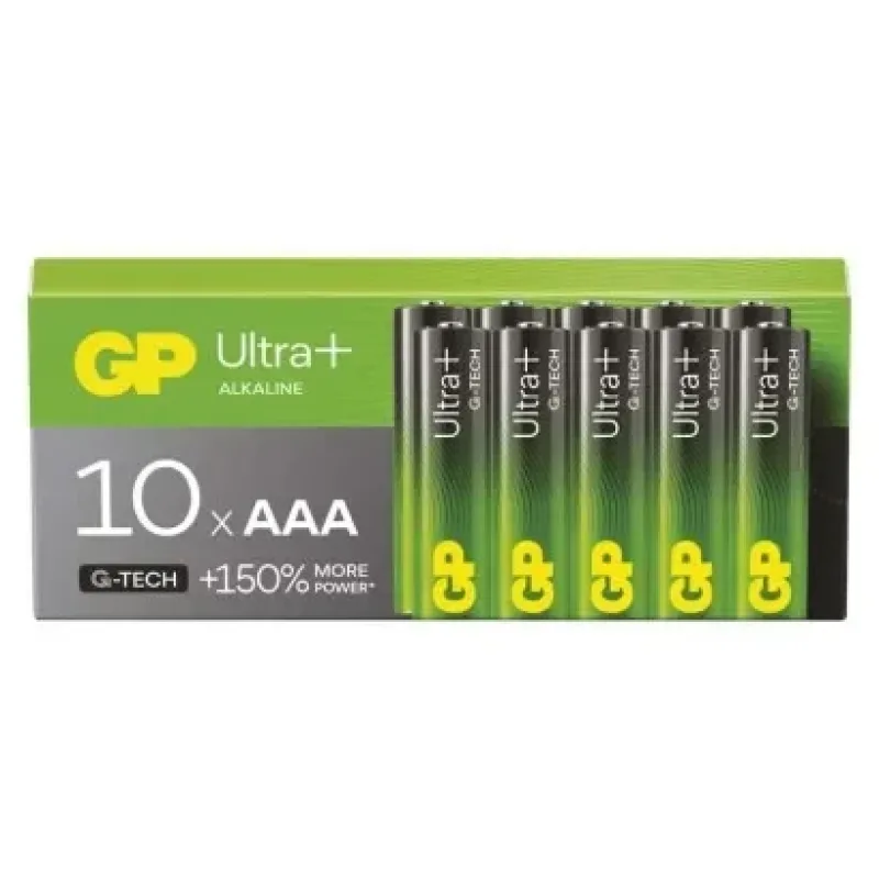 GP Ultra Plus Alkáli elem AAA 10db Cikkszám B0314G