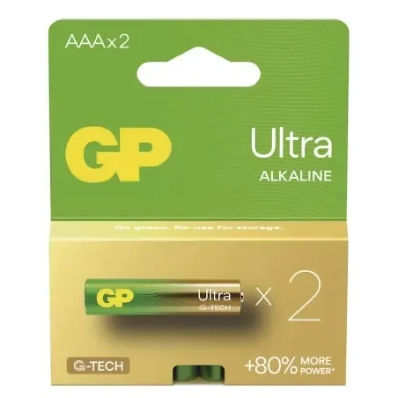 GP Ultra Alkáli elem AAA 2db - B02112