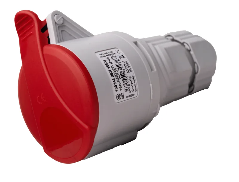 Ipari lengő csatlakozóaljzat dugalj 400V 5P 16A IP44 - ISN 1653