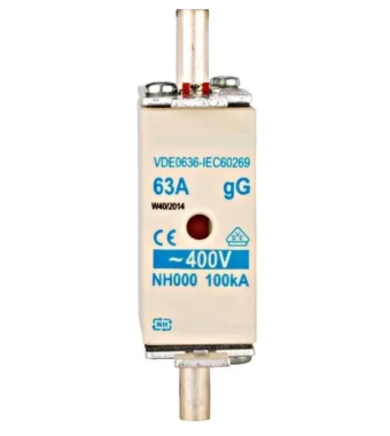 NH00 biztosító betét gG 80A, 400VAC, 100kA - ISP00080