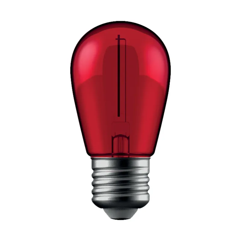 Dekor LED Filament fényforrás 1W E27 Piros - ABDLS44F-1W-R