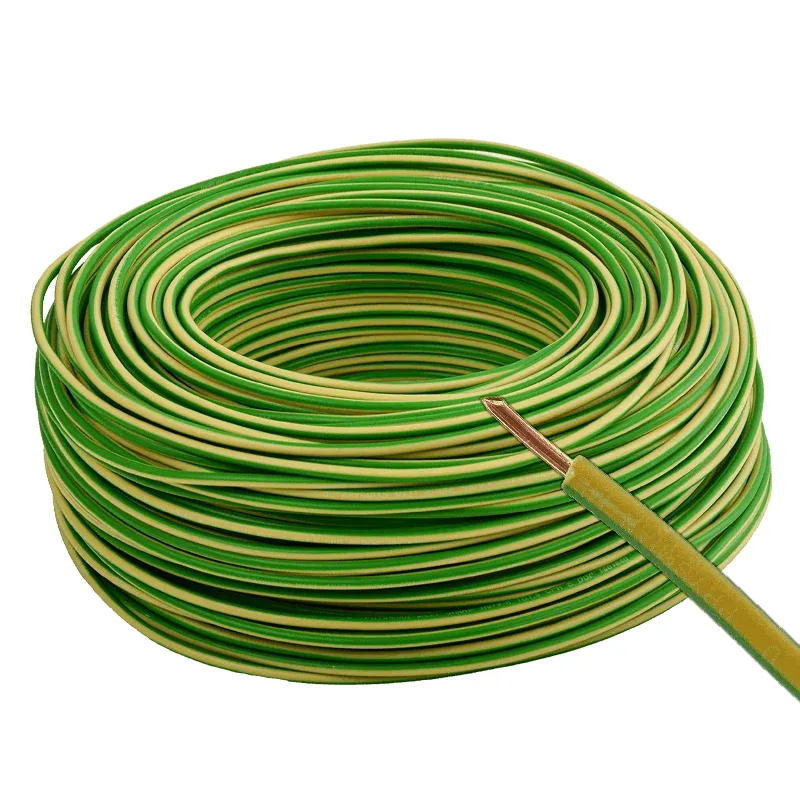 MCU (H07V-U) 1x1,5 mm2 zöld-sárga tömör réz PVC szigetelésű 450/750V vezeték