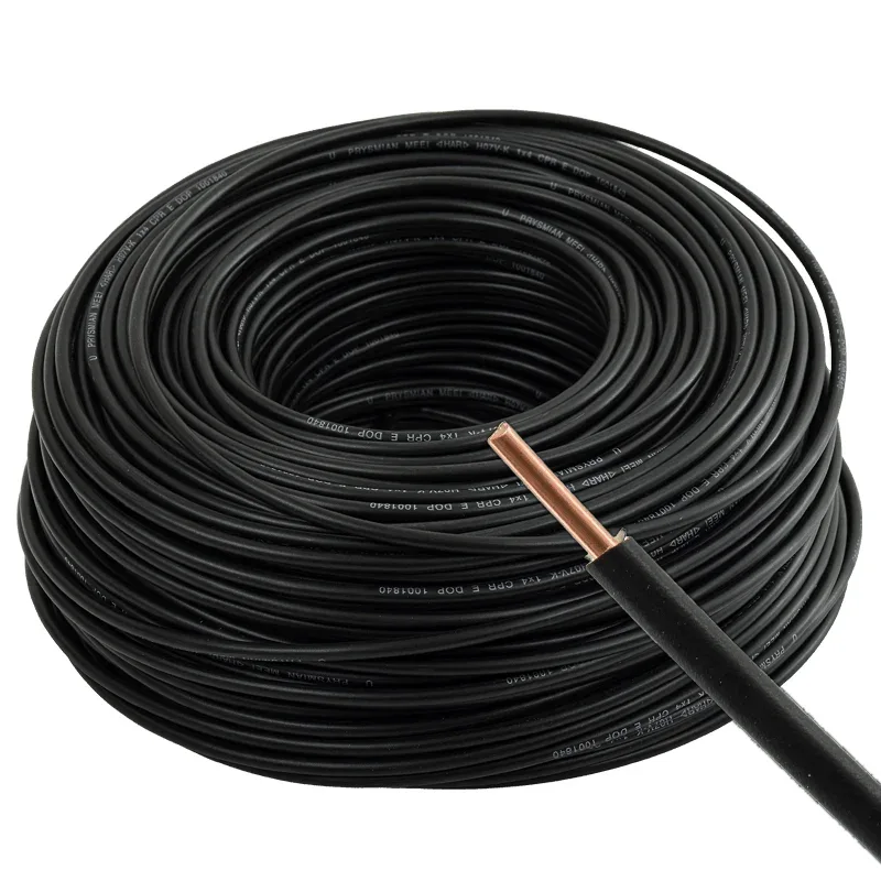 MCU 2,5 vezeték (H07V-U) tömör réz kábel elektromos villanyvezeték fekete - 300009