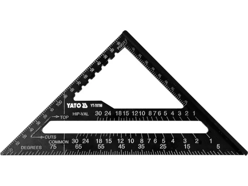 YATO Talpas derékszög vonalzó 180 mm