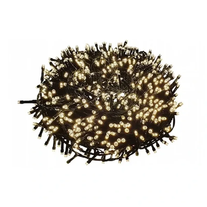 Karácsonyi fényfüzér - Fehér - 20m