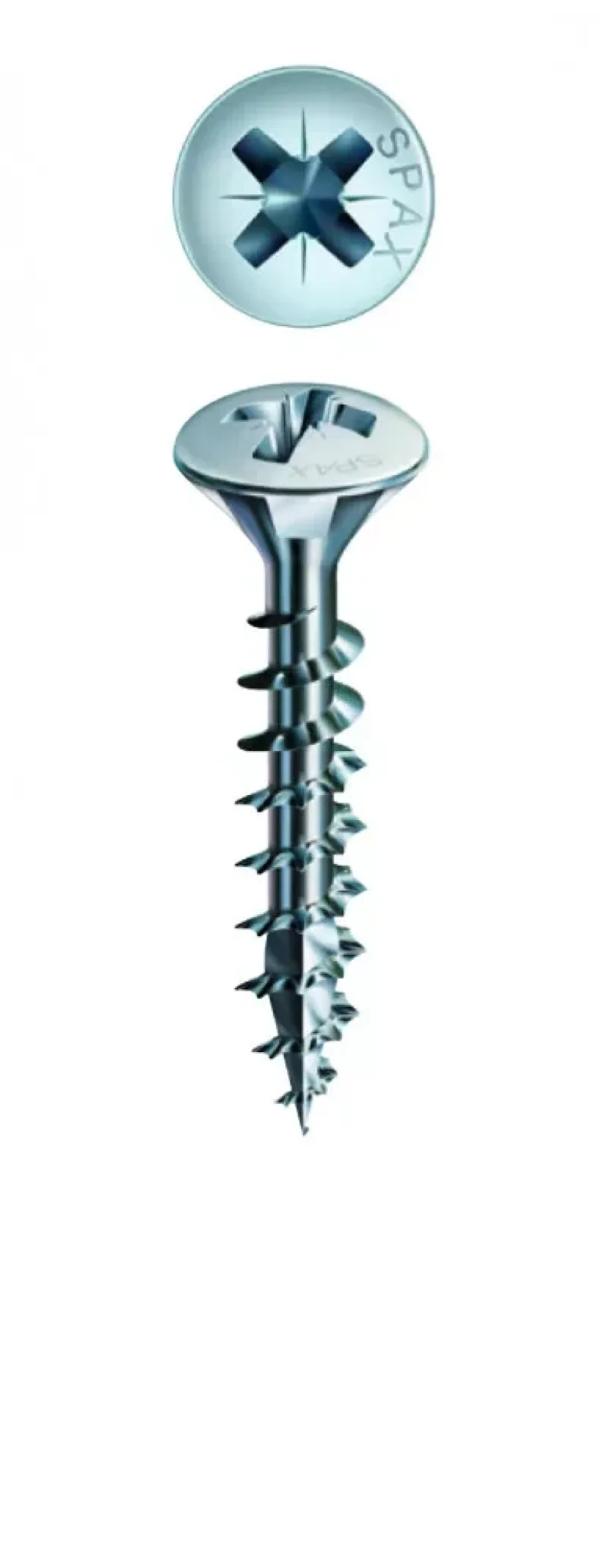 Csavar 3,5x30 süllyesztett fej cink fehér PZ2