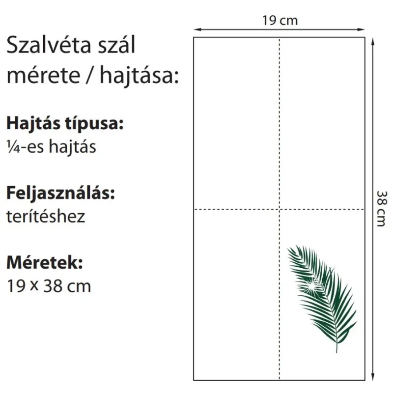 Fóliamentes Szép Plus szalvéta