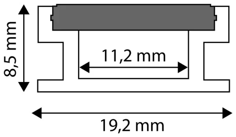 Avide Alu Profil Padlóba Süllyeszthető Borítólap Opál 1m