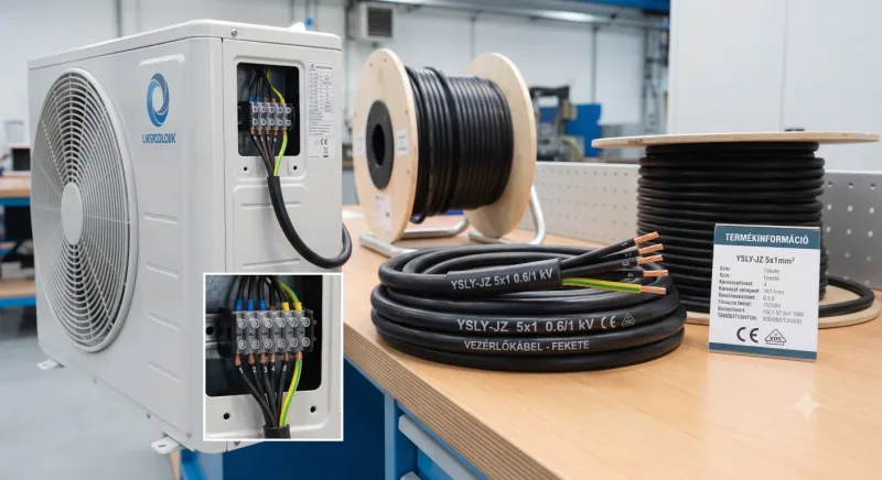 YSLY-Jz 5x1mm2 Vezérlőkábel 0,6/1kV fekete
