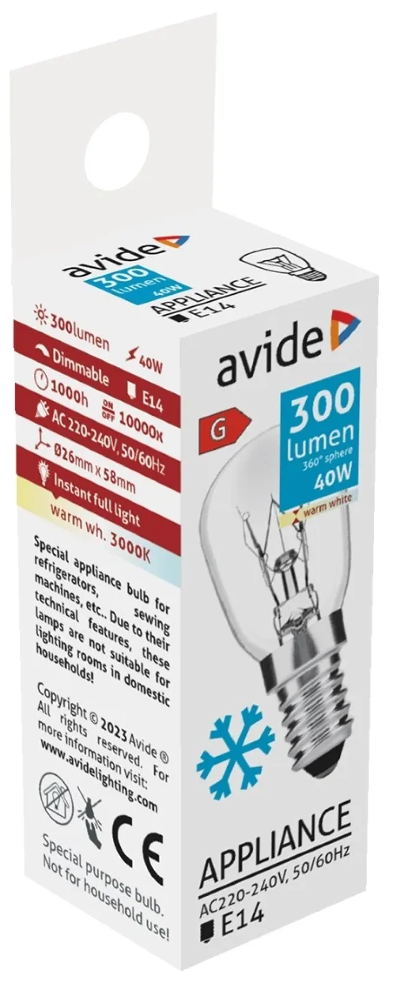 Hűtőizzó 40W E14 WW 3000K